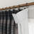 TWOPAGES Unlined Plaid Curtain Gingham Faux Linen Pinch Pleat Curtain-118032898-118032897