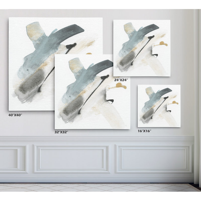 «Sand and Sky III», peinture, H 16 po x l 16 po x p 2 po, Toile tendue