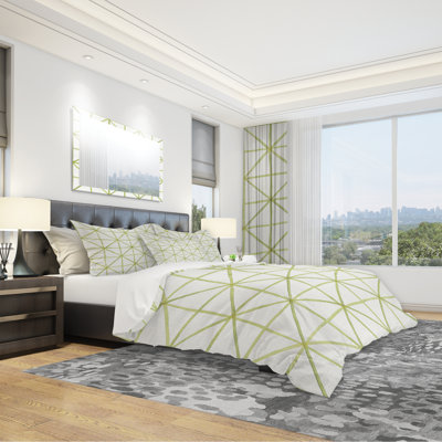 Weave / Muslin Geometric Shapes Duvet Cover