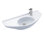 Vitreous China Wall Mount Bathroom Sink with Overflow