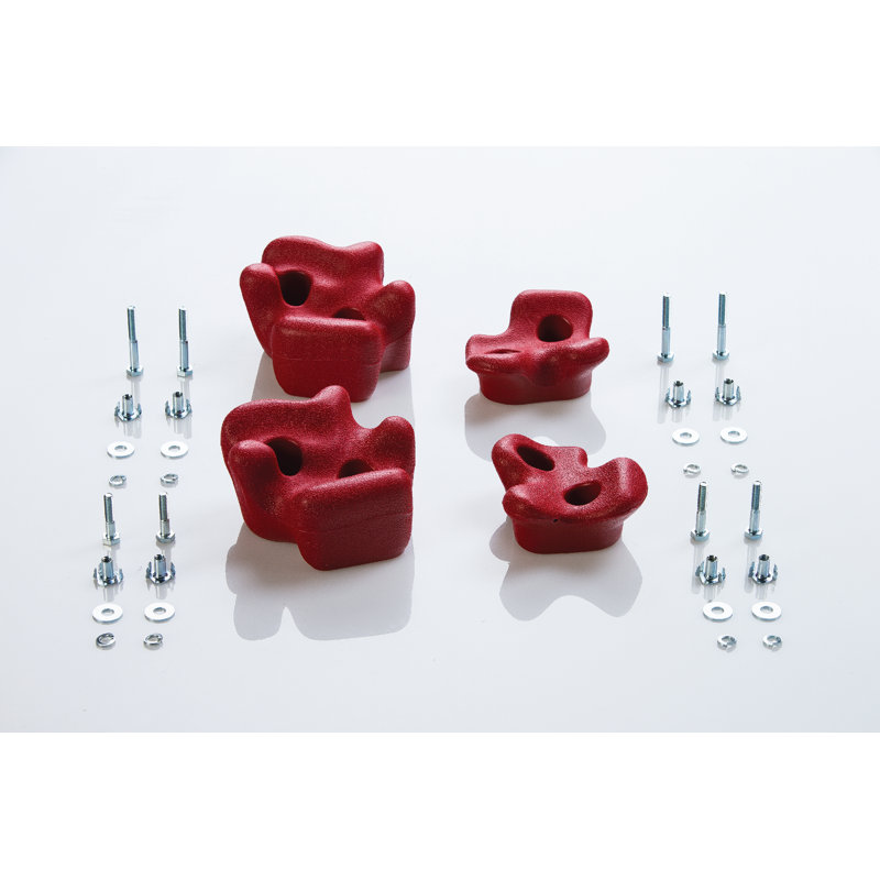 Plastic Climbing Rocks, Red