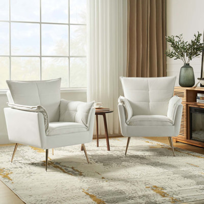 Fauteuil touffeté en polyester de 79,38 cm de large Toulouse
