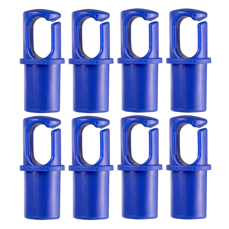 Le capuchon de trampoline universel Machrus Upper Bounce s'adapte à un poteau de 1 po ou 1,5 po de diamètre - bleu, bleu