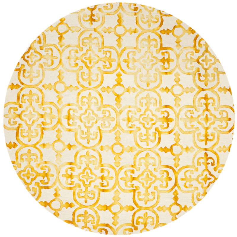 Lumsden Hand Tufted Wool Moroccan Rug, Round 7'