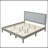 Solid Wood Platform Upholstered Headboard Bed-1504778051
