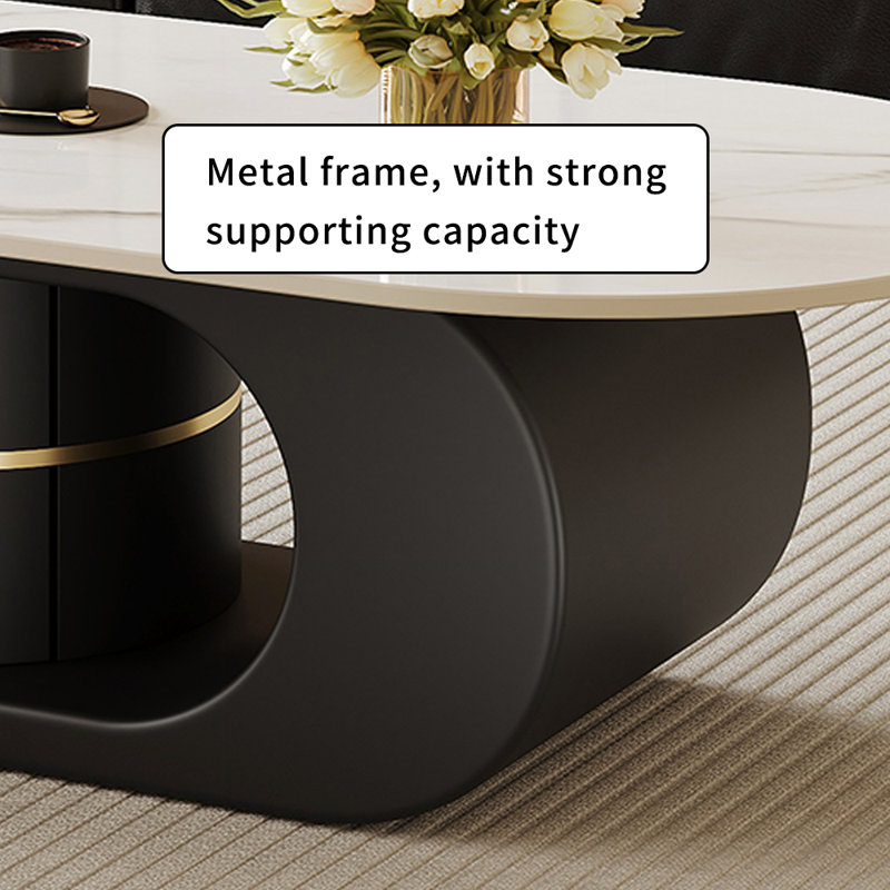 Table basse à 2 tiroirs Modern Slate Home, H 16,53 po x L 47,24 po x l 23,62 po