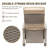Recliner Patio Chair with Cushions-1407145557