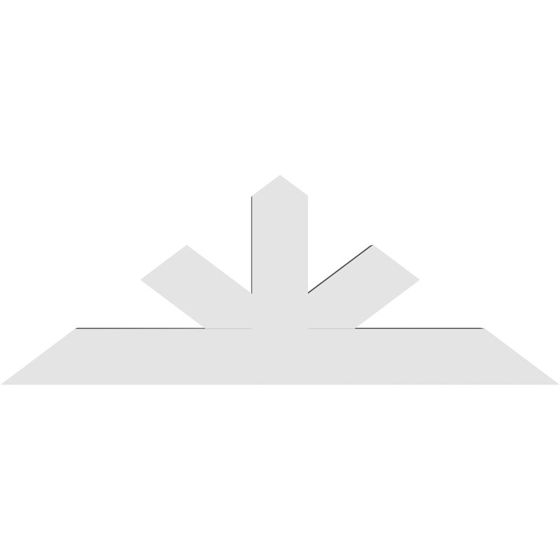 Support à pignon Saratoga, H 22,5 po x l 60 po (pas: 9/12), P 4 po x F 6 po, Signature uréthane