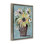 "Flower Bucket Bouquet", art mural sur toile flottante noire par Amanda Hilburn