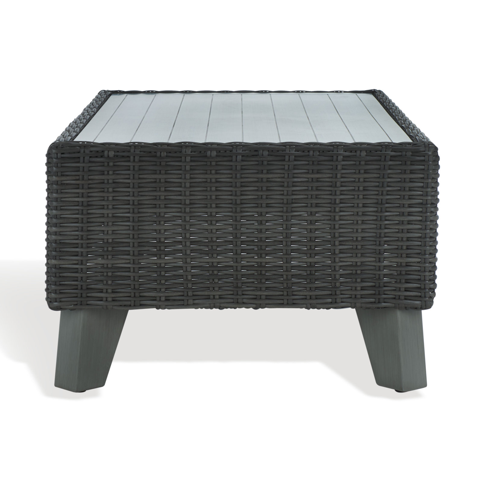 Swifton 27.6'' Aluminum Outdoor Coffee Table, Dark Gray