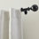 Darion Adjustable Single Curtain Rod with Globe Ball Finial