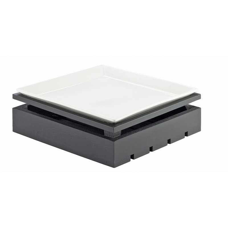 Square Crate Riser - 12" X 12" X 4", Midnight Bamboo