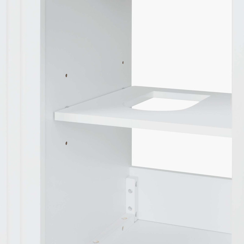 20 in. White MDF Single Sink Freestanding Bath Vanity with Ceramic Top