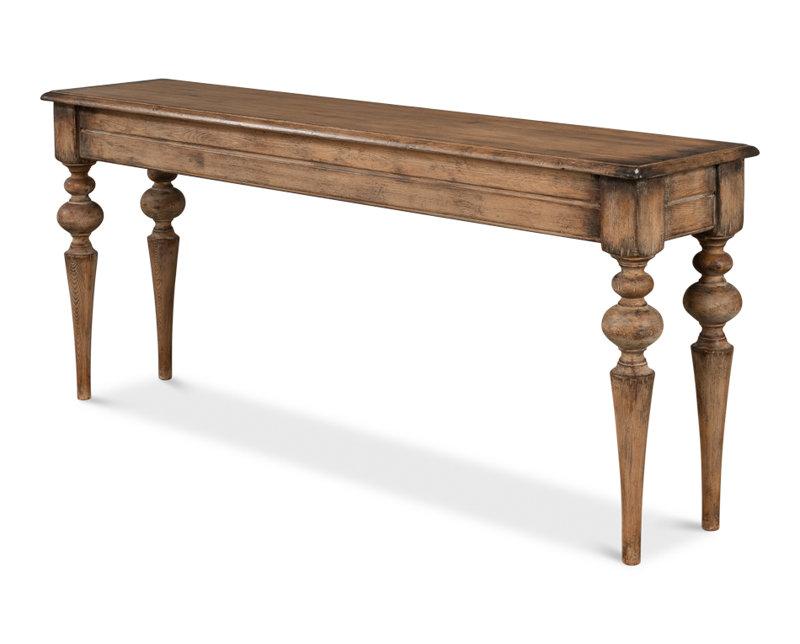 Hudson 73'' W Solid Wood Console Table, Brown