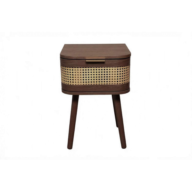 Amanni 1 Drawer Rattan Bedside