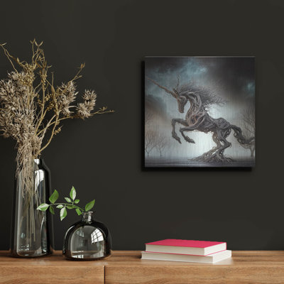  «Driftwood Unicorn» par KIR.DART, art mural en métal