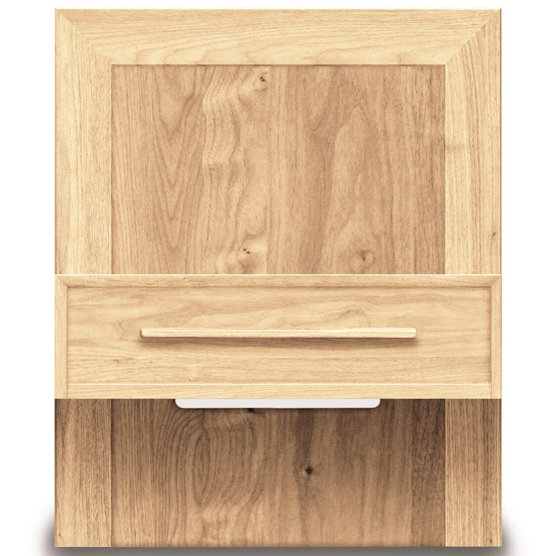 Moduluxe 1 - Drawer Solid Wood Nightstand, Conventional, Cognac Cherry