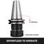 Collet Set, CAT40 ER32 Collet Chuck, for CNC Engraving Machine & Milling Lathe Tool (CAT40 ER32)