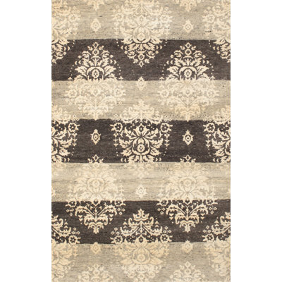 Tapis brun/gris zone contemporaine