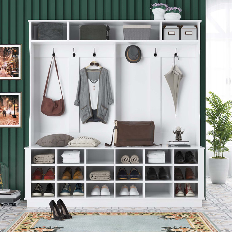 Hall Tree with Bench and Shoe Storage Latitude Run