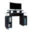 Bureau 47 po à 2 niveaux avec 3 tablettes et support pour tour d'ordinateur-1463759998