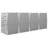 9.08 ft. W x 2.54 ft. D Stainless Steel Horizontal Garbage Shed-73407300