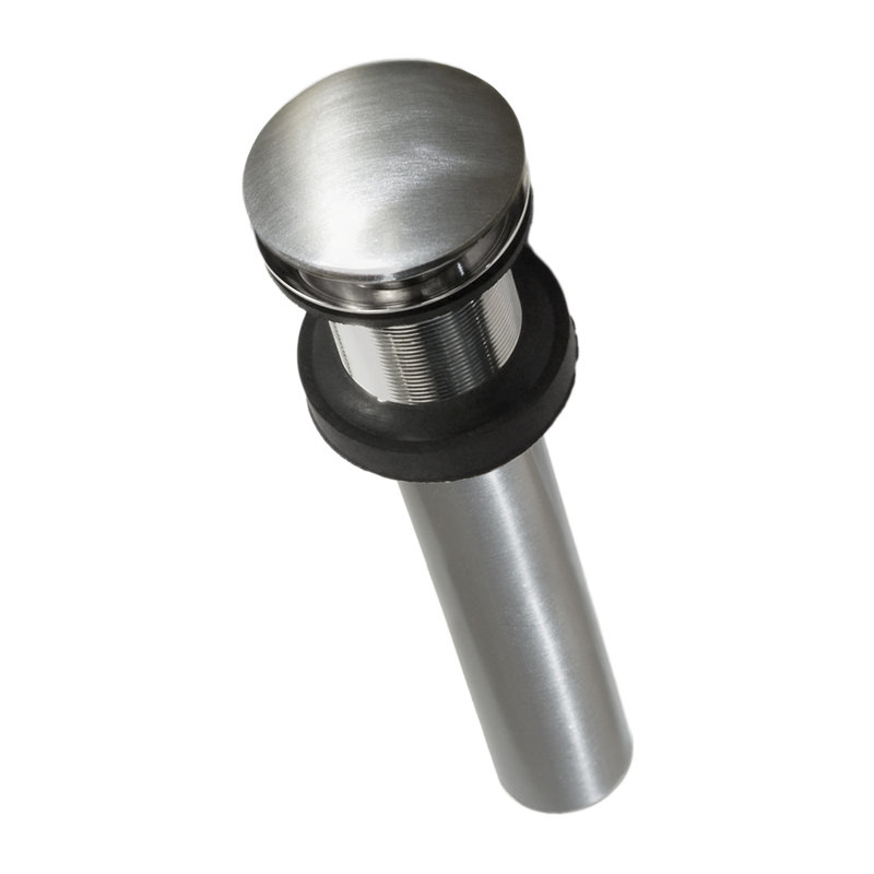 Dome 1.5" Pop-Up Bathroom Sink Drain, Brushed Nickel