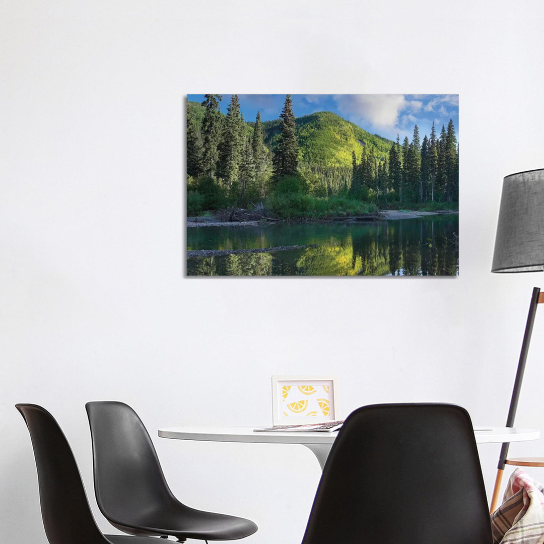 Pine River, Hart Ranges, British Columbia, Kanada von Tim Fitzharris - Galerie-verpackte Leinwand Giclée auf Leinwand