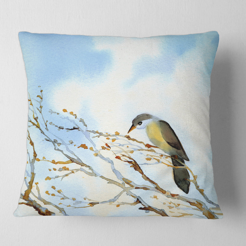 Housse et insert de coussin carré Old Bare Tree in Landscape, 16" x 16"