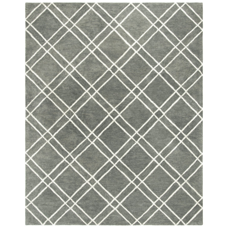 Milroy Hand Tufted Wool Geometric Rug