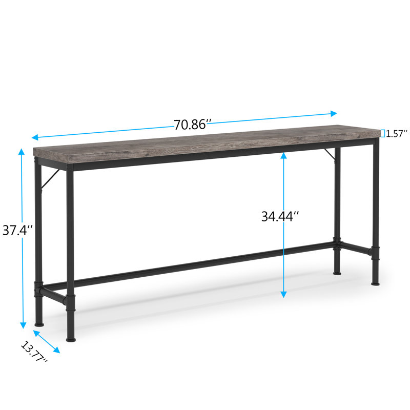 Console 70,86 "Eckhoff, Gris clair