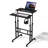 Mobile Computer Desk With Tilting Table, Adjustable Small Standing Desk W/ Monitor Shelf For Office-1003639534