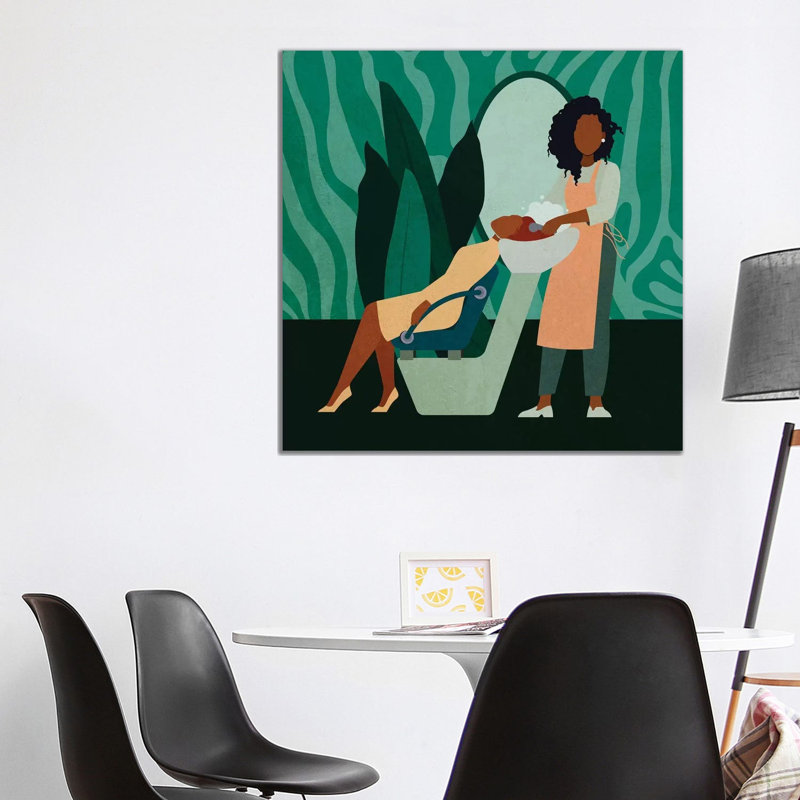Salon n ° 2 - impression d'art graphique, H 37 po x l 37 po x P 1,5 po, Toile tendue, Aucun mat