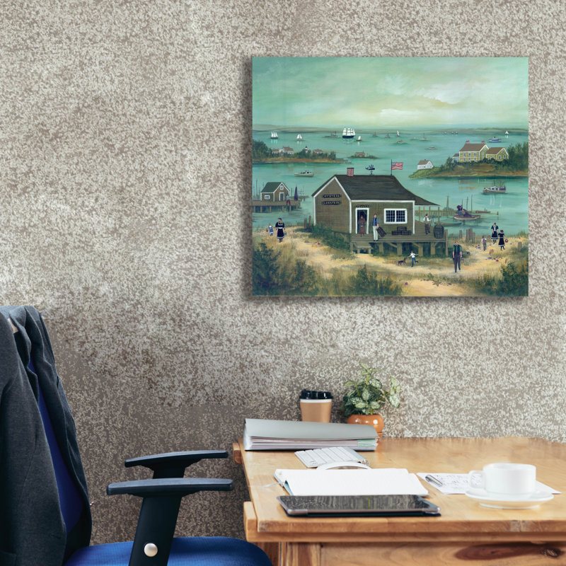 Toile épique Graffiti «Low Tide» par JL Munro, 30 po x 26 po