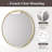 Molly Easy French Cleat Mounting Metal Alloy Wall Round Vanity And Dresser Bathroom Mirror-106917544-106917545