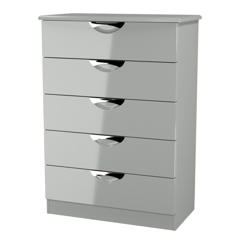 77 cm W Chest of 5 Drawers