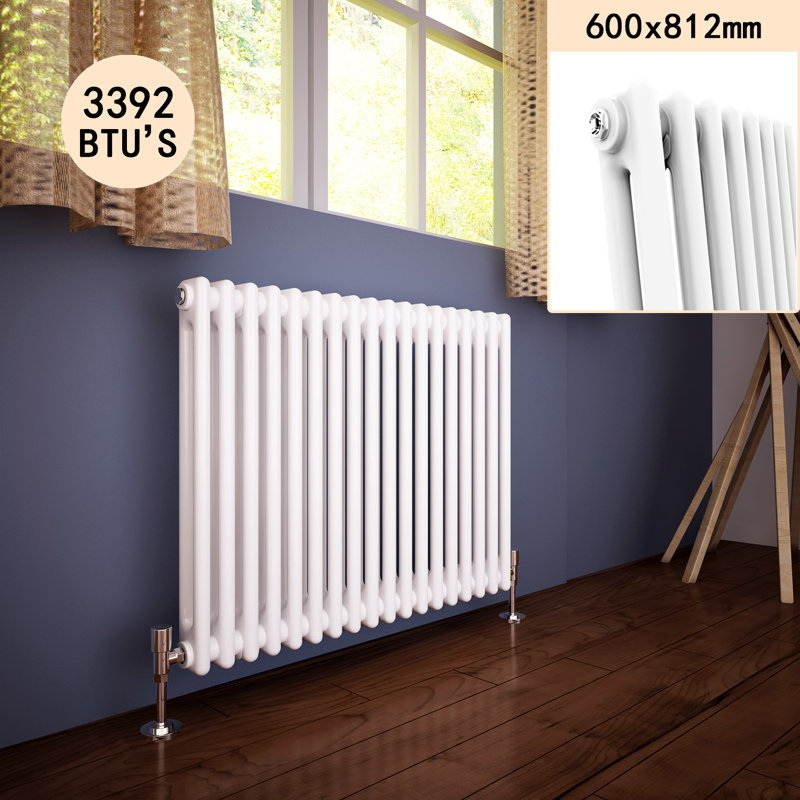Zoie Horizontal Traditional Colosseum Radiator, 60cm H x 81.2cm W x x7cm D
