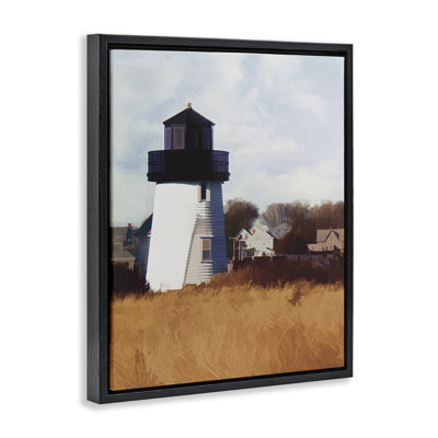  "Hyannis" phare paysage encadré "Floater" par Graffi * Tee
