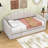 Twin Size Velvet Daybed with Twin Trundle and USB Charging Ports-60410983