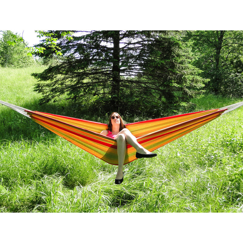 Hamac double Armando, Jaune / vert / rouge