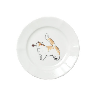 Assiette 6 po Thibaud Herem Objet (chat)