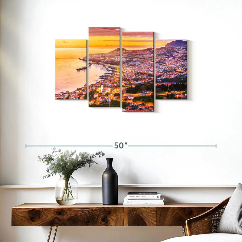 Nicci Madeira Seaside Town, 22" H x 36" W