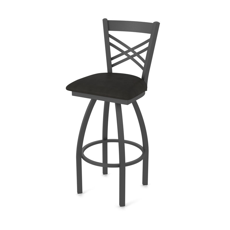 Tabouret pivotant 820 Catalina, Étain, Vinyle - espresso Canter, Tabouret de bar (siège d'une hauteur de 30 po)
