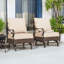 Chaises longues avec coussins Argyri