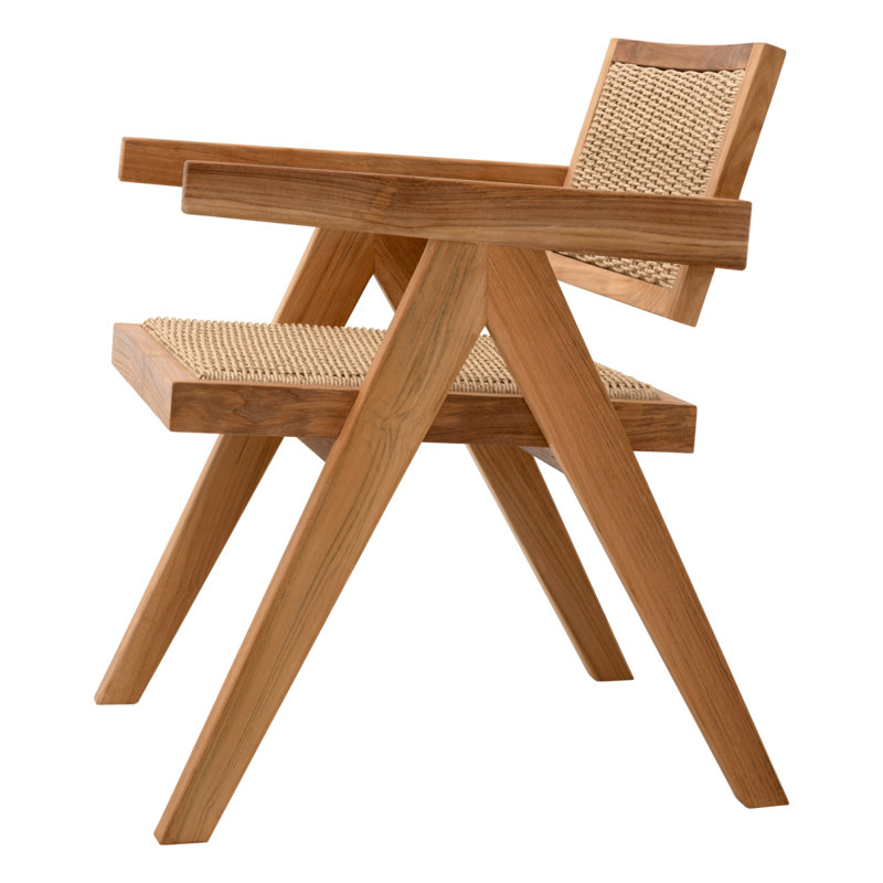 Kristo Outdoor Dining Armchair, Natural