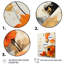 Art floral orange et blanc I - Collages abstraits, art mural-1715242495-1809276434