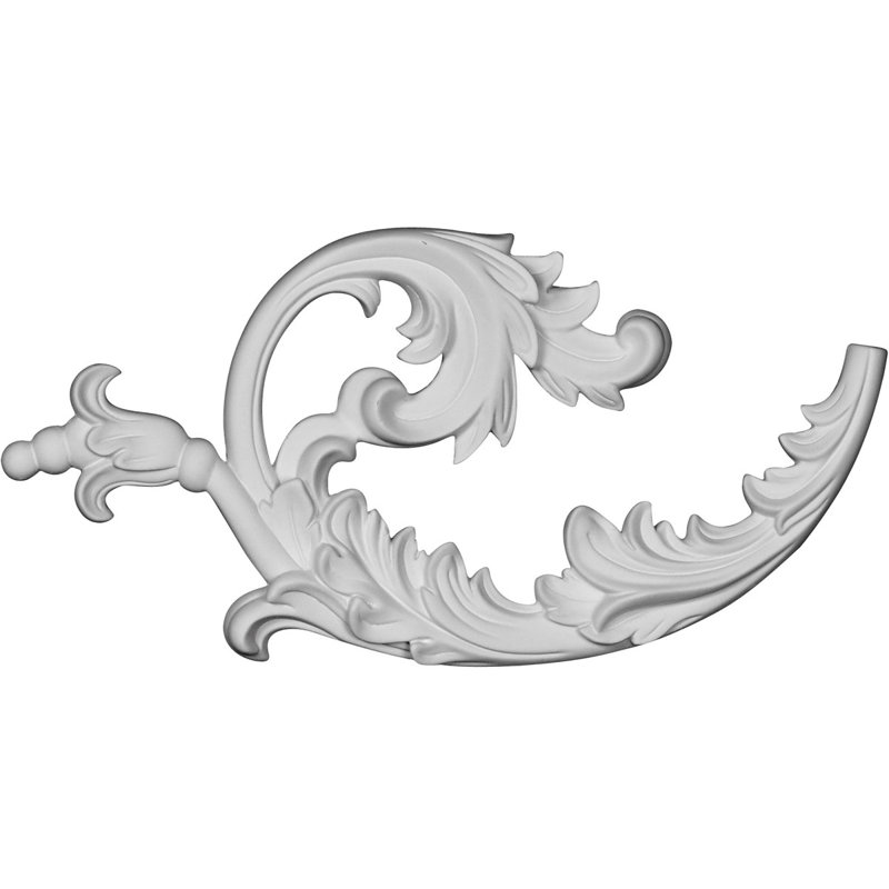 Lauren 12'' White Primed Urethane Onlay Scroll