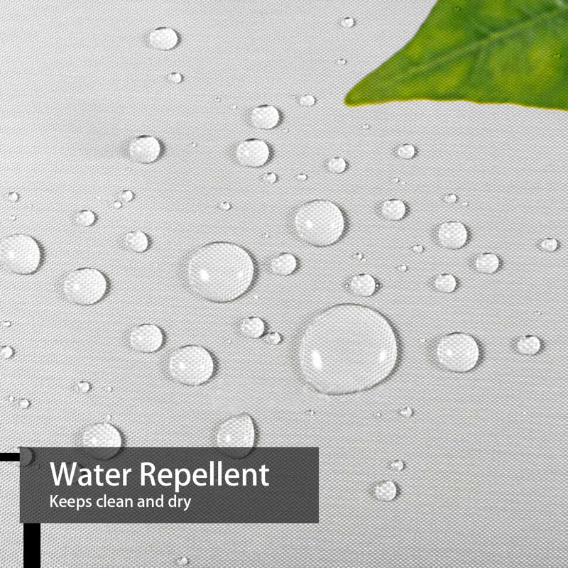 Rideau de douche à 12 crochets Green Leaf, L 72 po x l 72 po