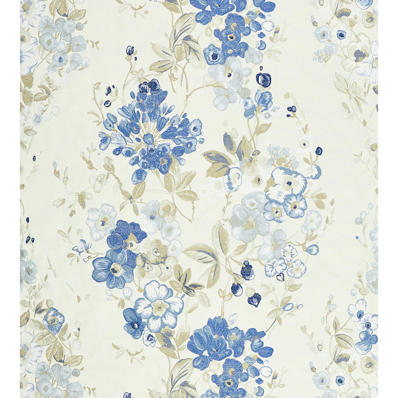 Calabria Antonella Lampas Fabric, Morning Glory