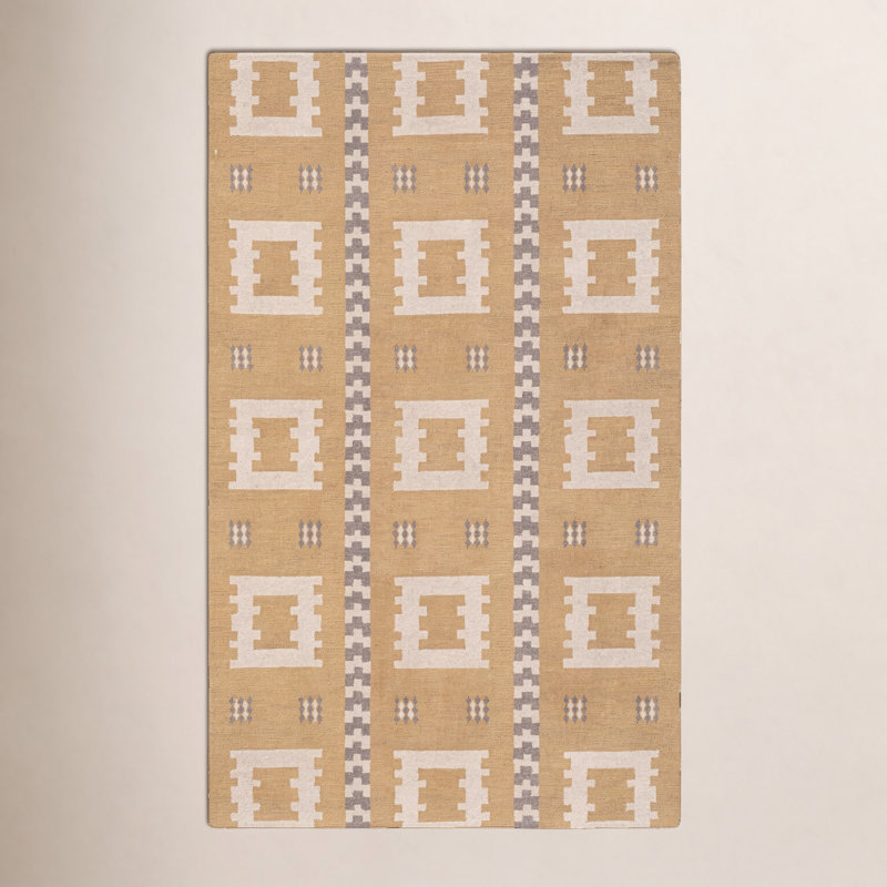 Tapis rectangulaire en laine Elsey, Rectangle 7 pi 9 po x 9 pi 9 po